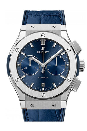 Hublot Classic Fusion Blue Sunray Dial Titanium Automatic Mens Watch 521.nx.7170.lr