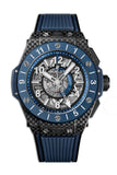 Hublot Big Bang Unico Gmt Carbon Blue Ceramic Men's Watch 471.QL.7127.RX