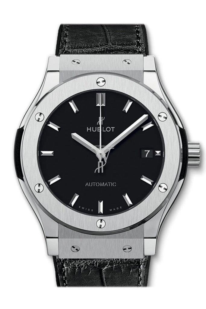 Hublot Classic Fusion Automatic Black Dial Titanium Mens Watch 542.nx.1171.lr