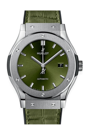 Hublot Classic Fusion Green Sunray Dial Automatic Mens Watch 542.nx.8970.lr