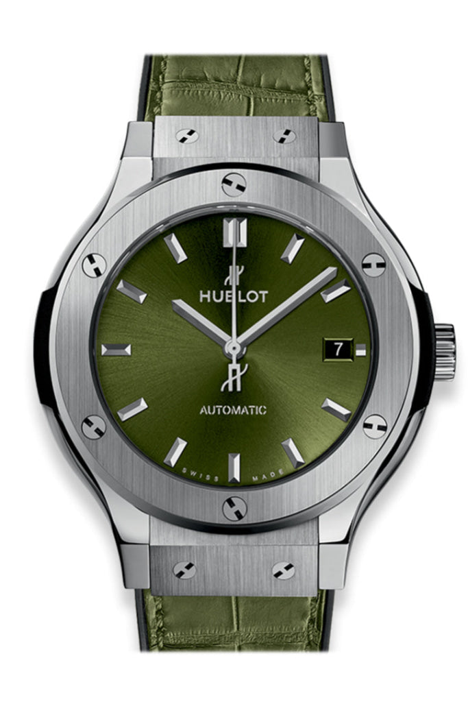 Hublot Classic Fusion Titanium 38Mm Green Watch 565.Nx.8970.Lr