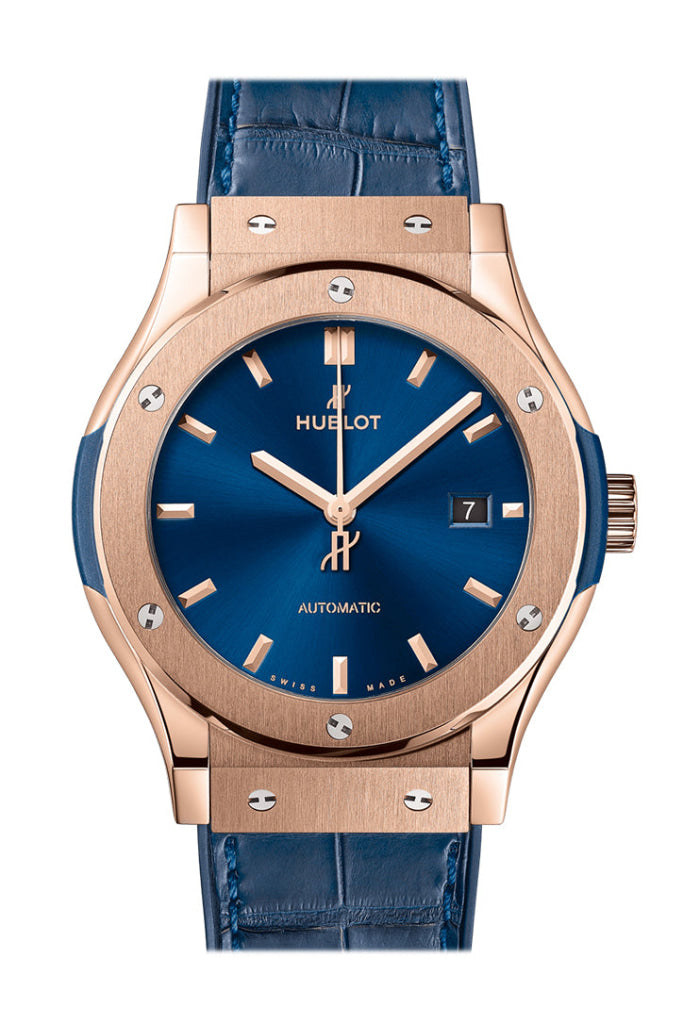 Hublot Classic Fusion King Gold Blue 42Mm Watch 542.Ox.7180.Lr