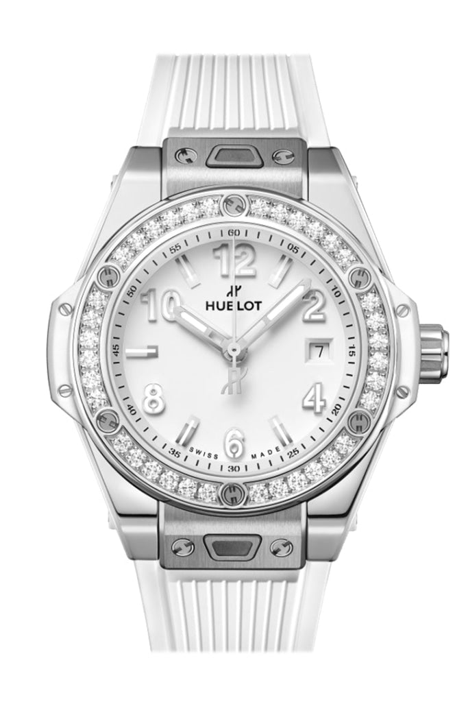 Hublot Big Bang One Click Steel White Diamonds 33 Mm 485.Se.2010.Rw.1204 Watch