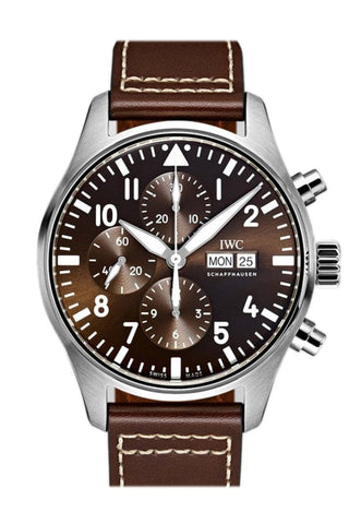 Iwc Pilot Antoine De Saint Exupery Chronograph 43Mm Mens Watch Iw377713 Brown