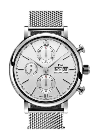 Iwc Portofino Automatic Chronograph Silver Dial 42Mm Mens Watch Iw391009