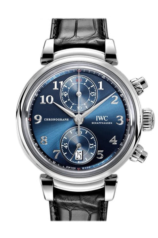Iwc Da Vinci Blue Dial Automatic Chronograph 42Mm Mens Watch Iw393402