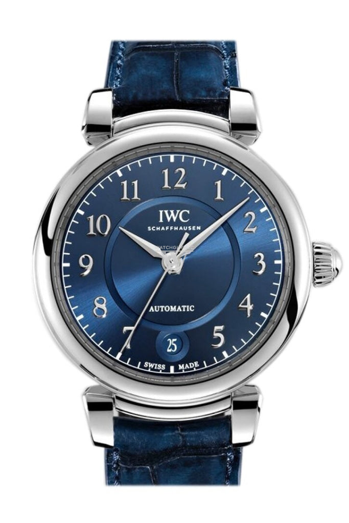 Iwc Da Vinci Blue Dial Automatic 36Mm Mens Leather Watch Iw458312
