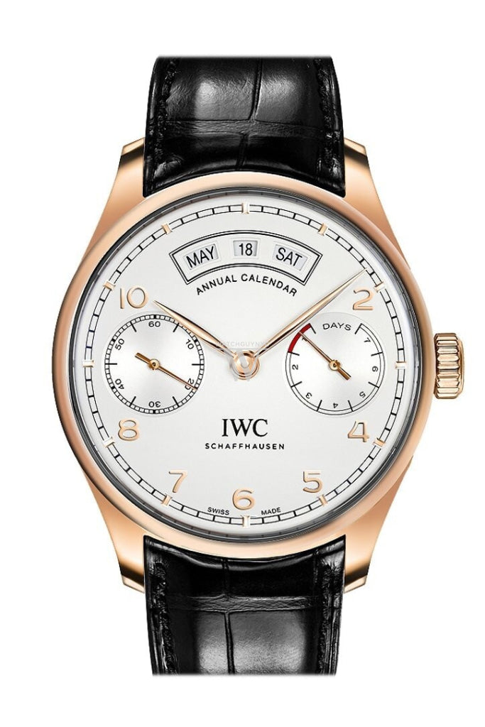 Iwc Portugieser Annual Calendar 44.2Mm Mens Watch Iw503504 Silver