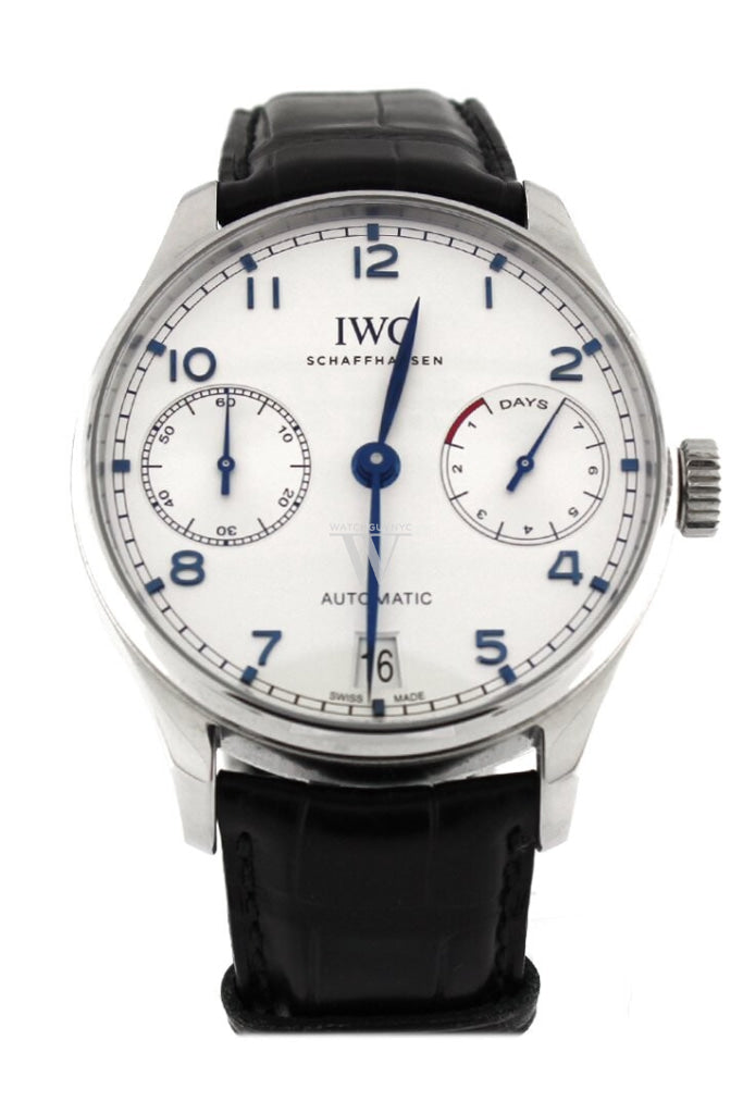 Iwc Portugieser Automatic Silver Dial Mens Watch Iw500705