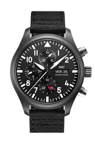 Iwc Pilot Top Gun Chronograph Automatic Black Dial Men’s Watch Iw389101