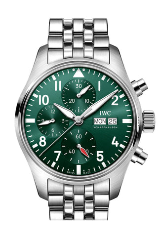 Iwc Pilot Chronogragh Green Dial Watch Iw388104