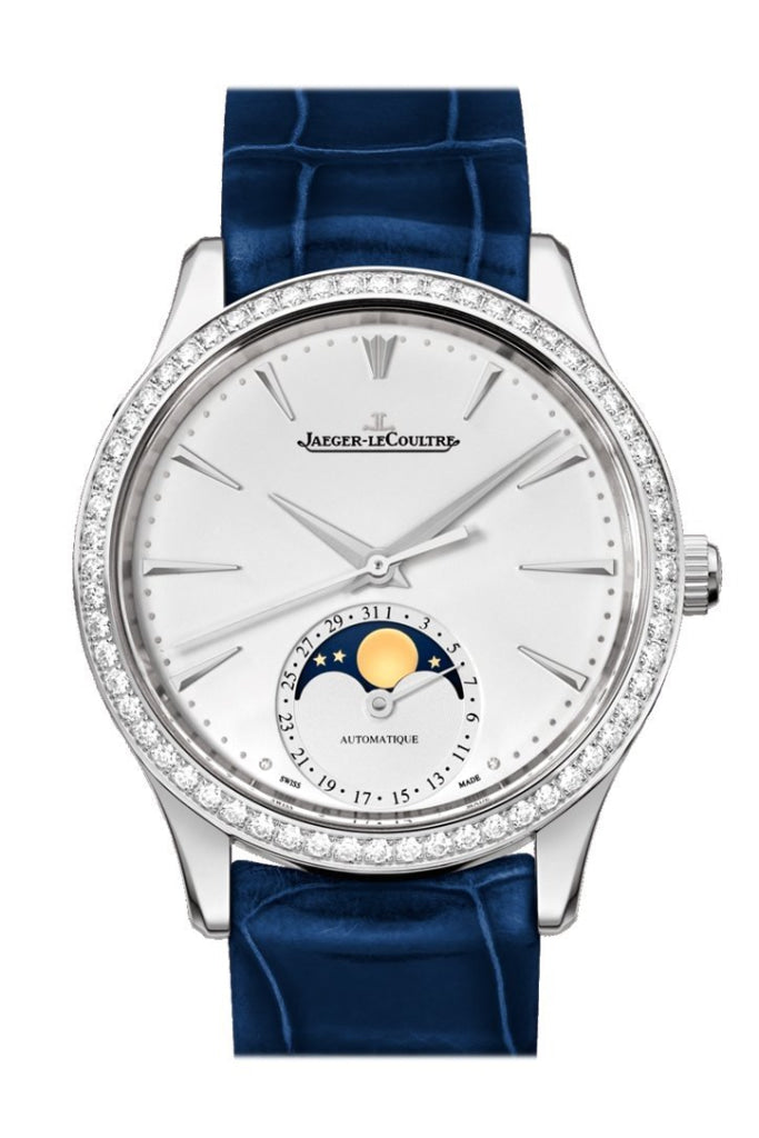 Jaeger-Lecoultre Master Ultra Thin Automatic Ladies Diamond Watch Q1258401 Silver