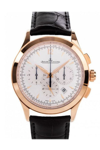 Jaeger Lecoultrejlc Master Chronogragh Rose Gold Q1532520 Silver Watch