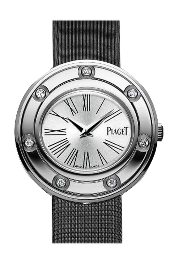 Piaget Possession Silver Dial Black Stain Ladies Watch G0A35085