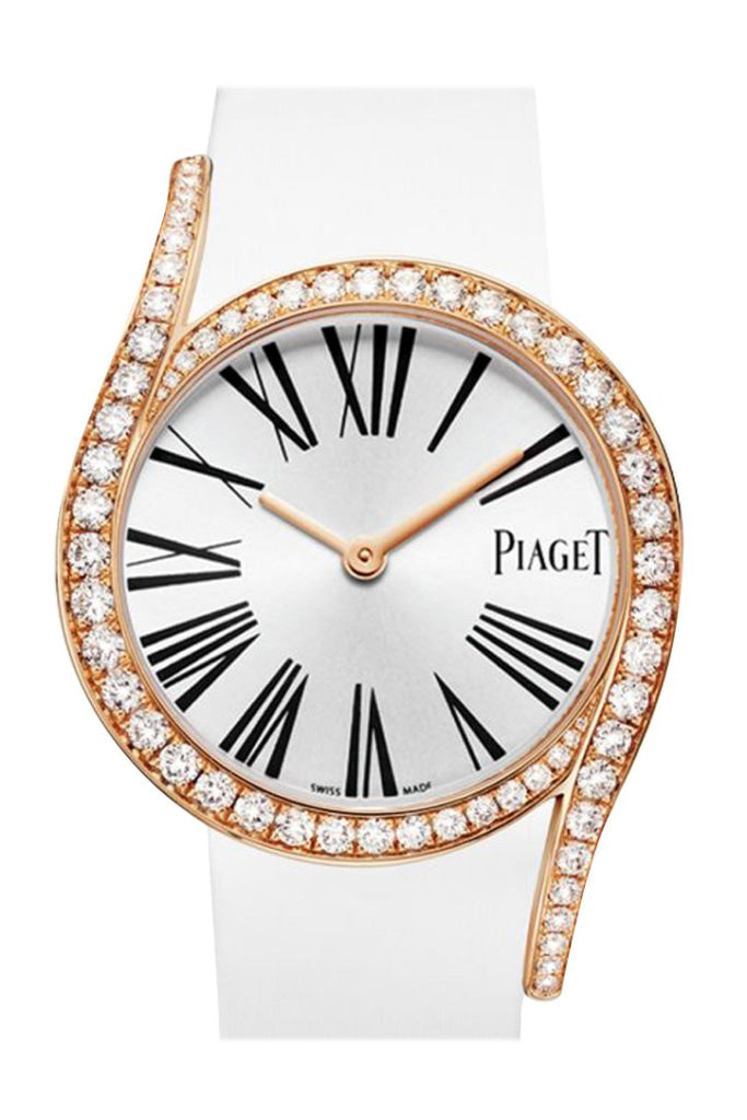 Piaget Limelight Gala 18Kt Rose Gold Diamond Silver Dial Ladies Watch Goa39167