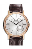 Piaget Altiplano Silver Dial 18K Rose Gold Diamond Men's Watch GOA38139