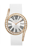 Piaget Limelight Silver Dial 18Kt Rose Gold Diamond Ladies Watch Goa38161