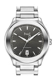 Piaget Polo S Automatic Grey Guilloche Dial Mens Watch Goa41003