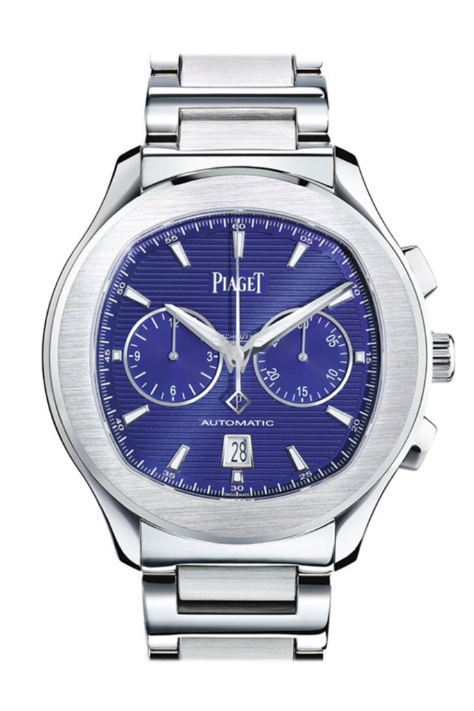 Piaget Polo S Automatic Chronograph Blue Dial Mens Watch Goa41006