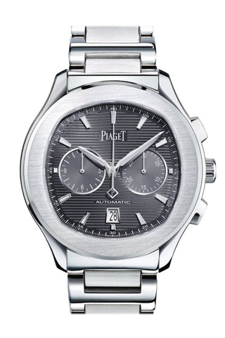 Piaget Polo S Chronograph Automatic Silver Dial Mens Watch Goa42005