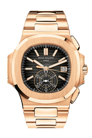 Patek Philippe Nautilus Rose Gold Black Graident Dial Mens Watch 5980/1R-001 New Clasp