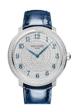 Philippe Calatrava Diamond Ribbon Joaillerie 18K White Gold Diamonds Watch 4978/400G-001