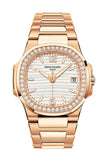 Patek Philippe Nautilus 18kt Rose Gold Diamond Ladies Watch 7010/1R-011  7010-1R-011
