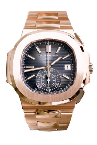 Patek Philippe Nautilus Rose Gold Black Graident Dial Mens Watch 5980/1R-001 New Clasp