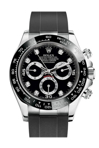 Rolex Cosmograph Daytona Black Dial Oysterflex Strap Mens Watch 116519Ln 116519