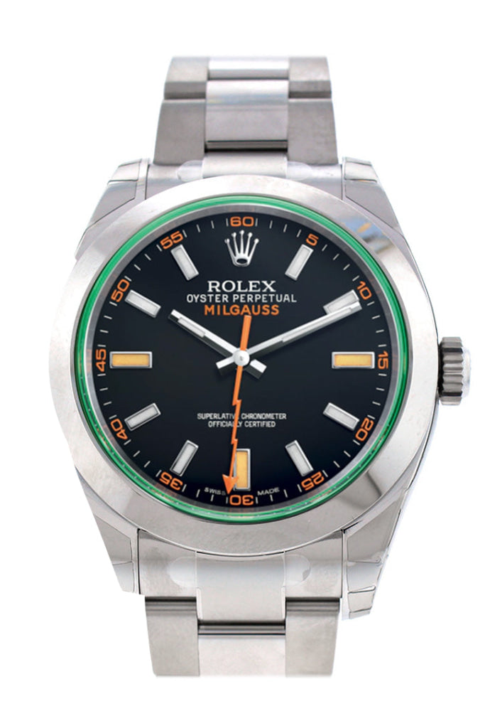 Rolex Milgauss Black Dial Stainless Steel Men’s Watch 116400Gv Dc