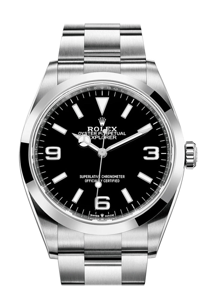 Rolex Explorer I 36 Black Dial Stainless Steel Men’s Watch 124270