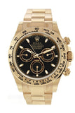 Rolex Cosmograph Daytona Black Dial Gold Men's Watch 116508