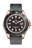Rolex Yacht-Master 40 Automatic Black Dial 18kt Everose Gold Watch 126655