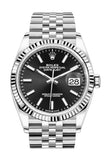 Rolex Datejust 36 Black Dial Automatic Jubilee Watch 126234