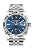 Rolex Datejust 36 Blue Dial Automatic Jubilee Watch 126234
