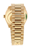 Rolex Day-Date 40 Champagne 10 Baguette Diamond Dial 18K Yellow Gold President Automatic Mens Watch