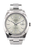 Rolex Datejust 41 Silver Dial Automatic Men's Watch 126300