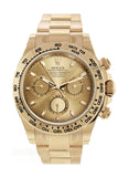 Rolex Cosmograph Daytona Champagne Dial Men's 18kt Yellow Gold Oyster Watch 116508