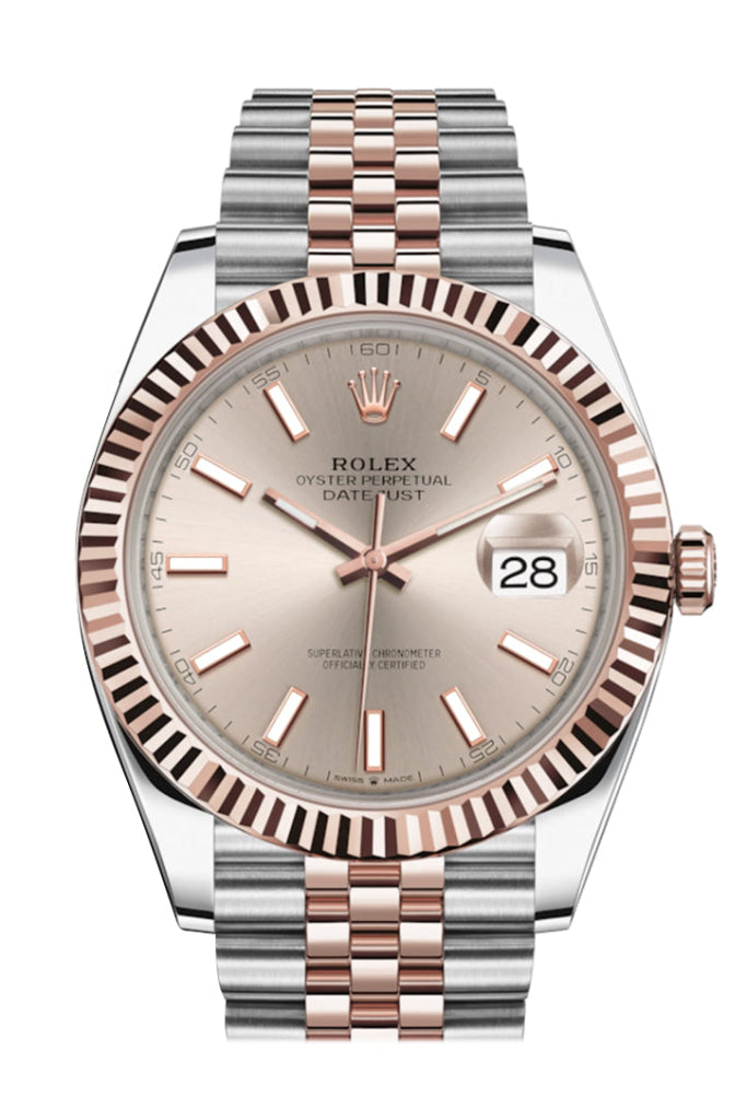 Rolex Datejust 41 Sundust Dial Rose Gold Steel Men’s Watch 126331