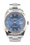 Rolex Datejust 41 Blue Roman Dial Automatic Men's Watch 126300