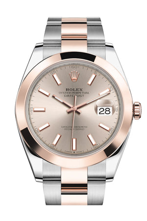 Rolex Datejust 41 Sundust Dial Steel and 18K Rose Gold Men's Watch 126301