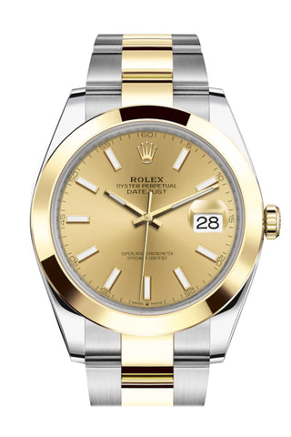 Rolex Datejust 41 Champagne Dial Steel And 18K Yellow Gold Oyster Men’s Watch 126303