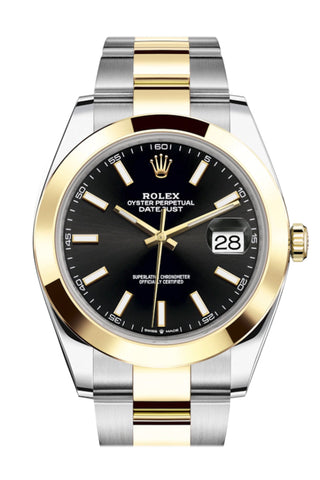 Rolex Datejust 41 Black Dial Steel And 18K Yellow Gold Oyster Men’s Watch 126303