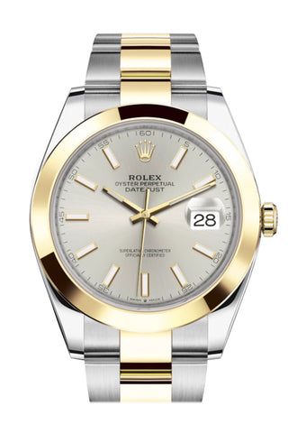 Rolex Datejust 41 Silver Dial Steel And 18K Yellow Gold Oyster Men’s Watch 126303