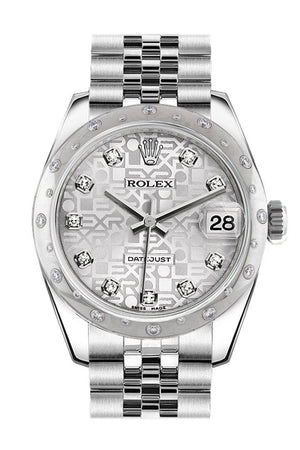 Rolex Datejust 31 Silver Jubilee Diamond Dial Dome Set With Diamonds Bezel Ladies Watch 178344 /