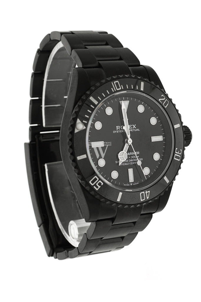 Rolex Black-Pvd Submariner 41 Chronometer Black Boc Coating Oyster Men’s Watch 124060 New Release