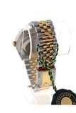 Custom Diamond Bezel Rolex Datejust 31 Mother Of Pearl Dial Two Tone 18K Gold Jubilee Ladies Watch