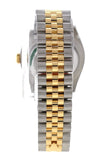 Custom Diamond Bezel Rolex Datejust 36 Champagne Set With Dial Two Tone Jubilee Mens Watch 116233
