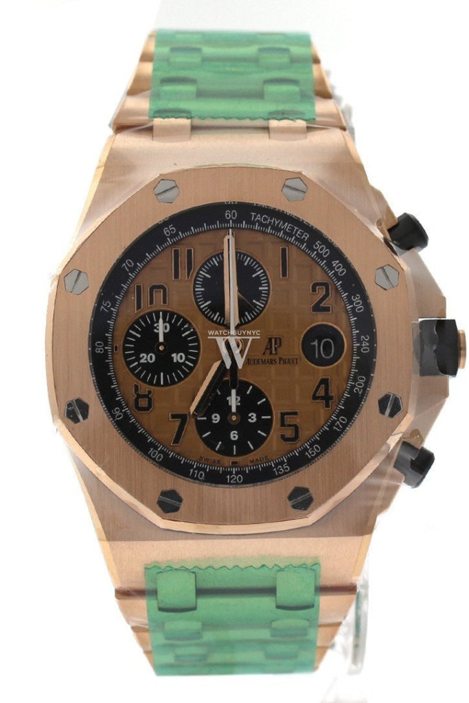 Audemars Piguet Royal Oak Offshore Chronograph Pink Gold Dial 18Kt Mens Watch 26470Or.oo.1000Or.01
