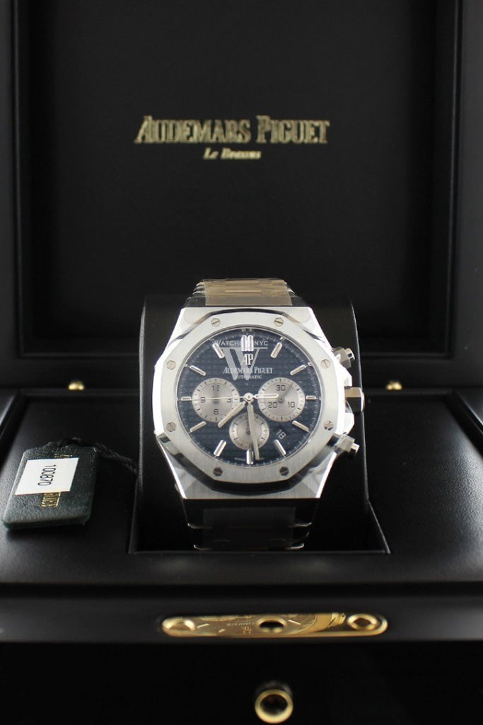 Audemars Piguet Royal Oak Chronograph 41Mm Blue Dial Stainless Steel Watch 26331St.oo.1220St.01